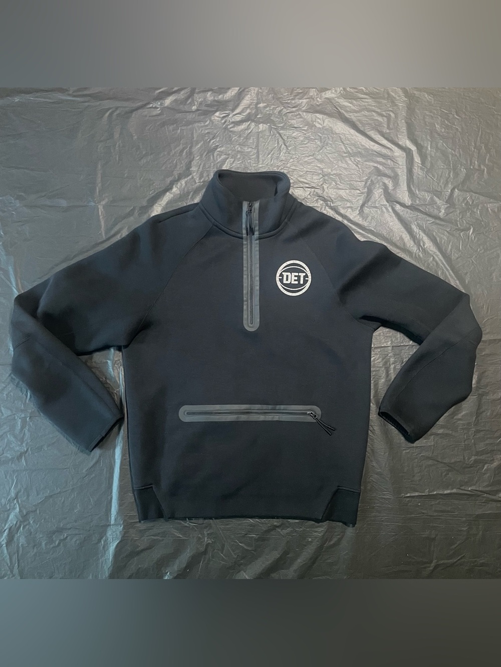 Nike Black Pullover with Red Logo Patch